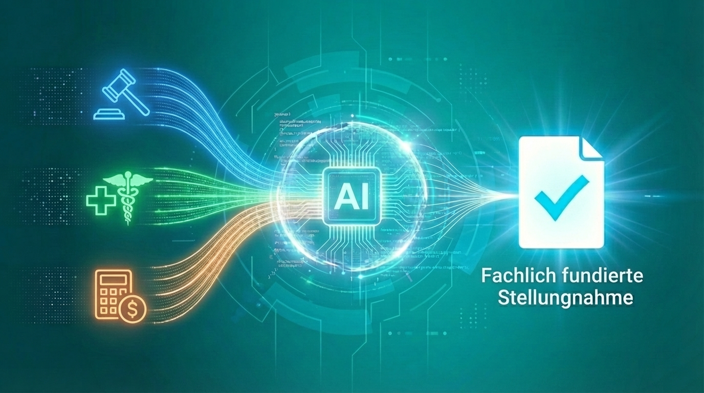 KI-Technologie für fachlich präzise Stellungnahmen